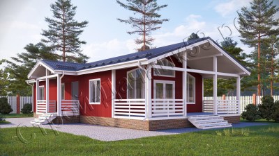 Проект каркасно-щитового дома Д–20